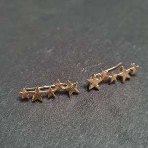Star Ear Climbers - Gold